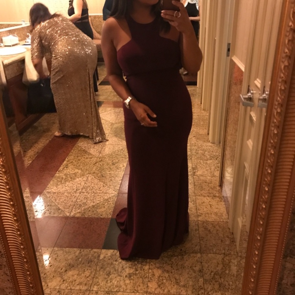 Burgundy Cocktail Dress